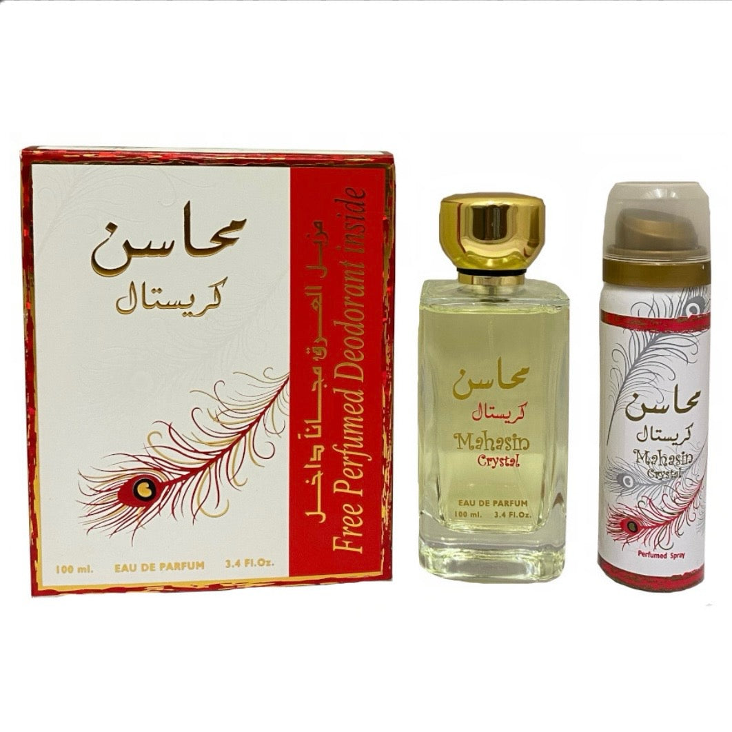 Mahasin Crystal Set EDP 100ml - Lattafa