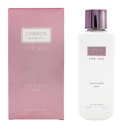 Rose & White Musk EDP 100ml - London Fragrances